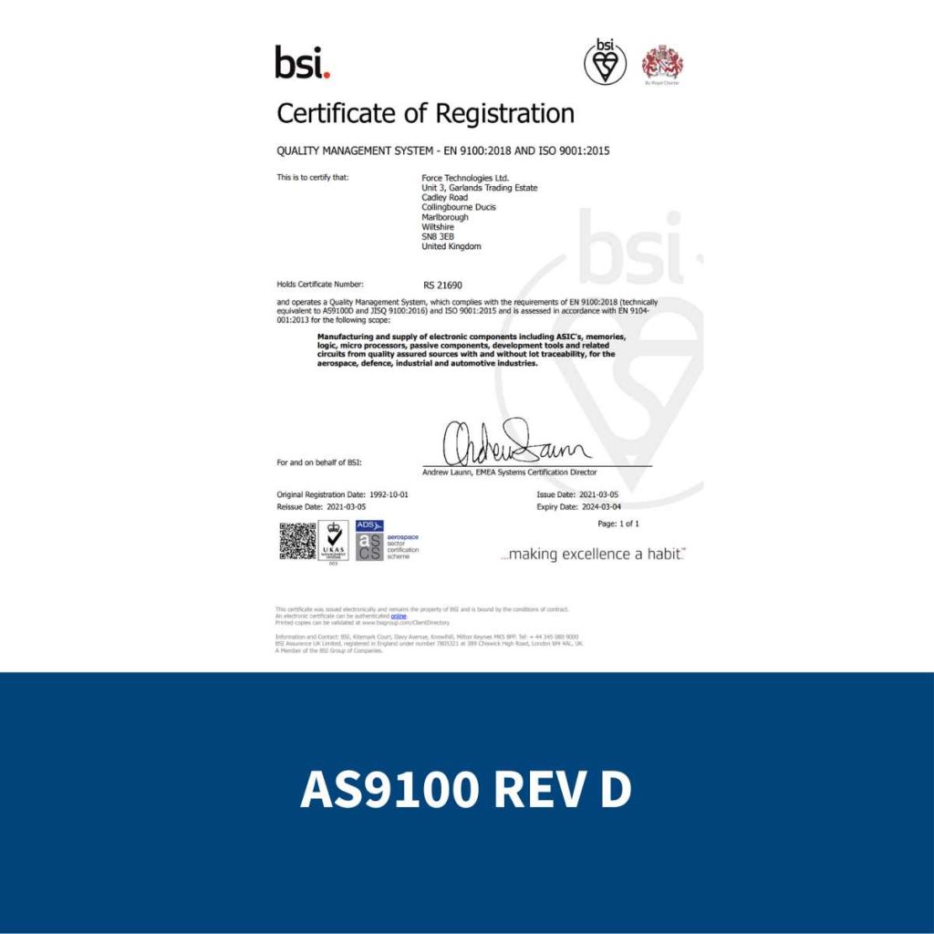 AS9100 rev D Audit Completed