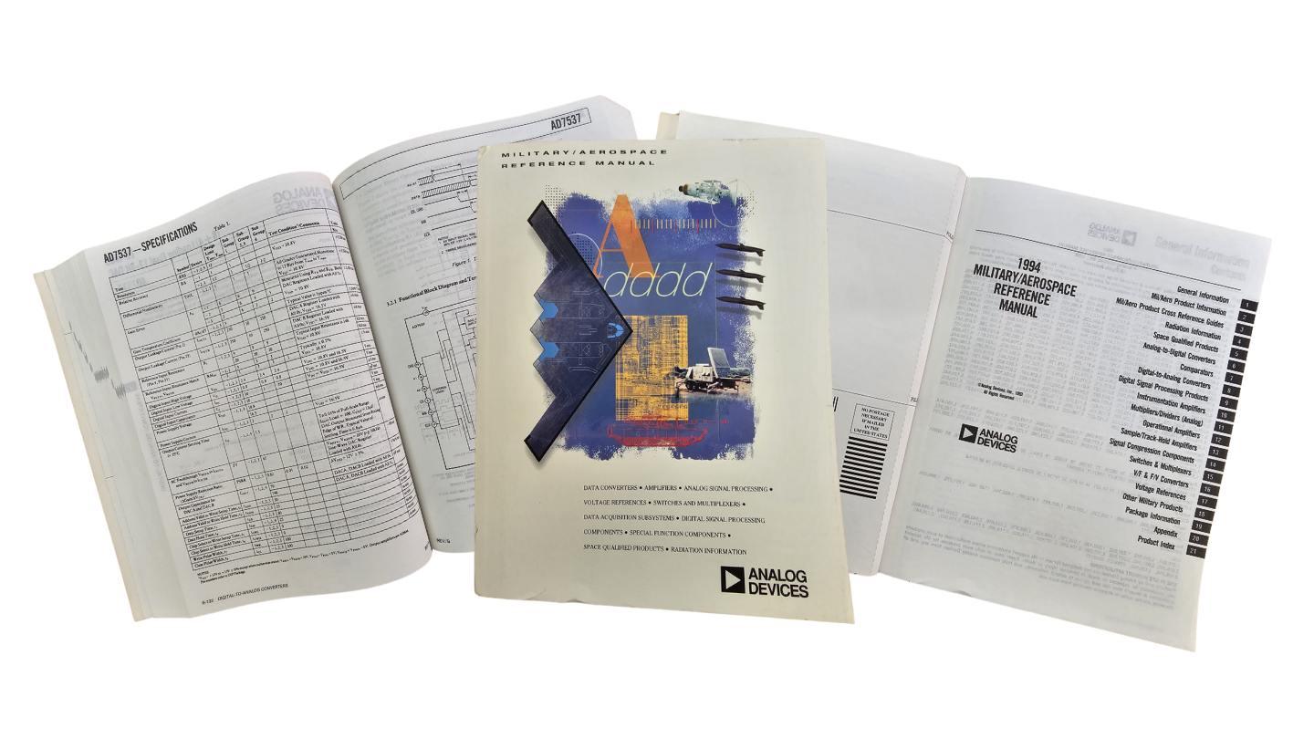Analog Devices Data Book 1994 Military and Aerospace